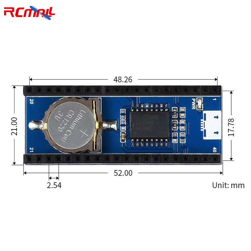 RCmall الدقة RTC وحدة لتوت العليق بي بيكو رقاقة DS3231