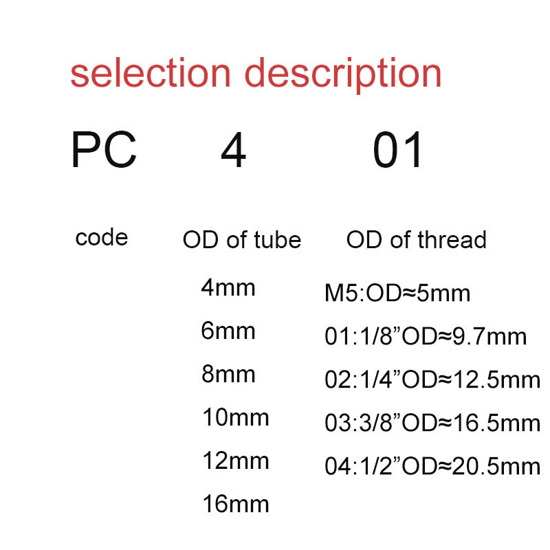 100 قطعة PC8-M5 8 مللي متر خرطوم أنبوب 5 مللي متر هوائي تركيب الهواء موصل مستقيم من خلال سريعة موصل Fitttings الذكور الموضوع