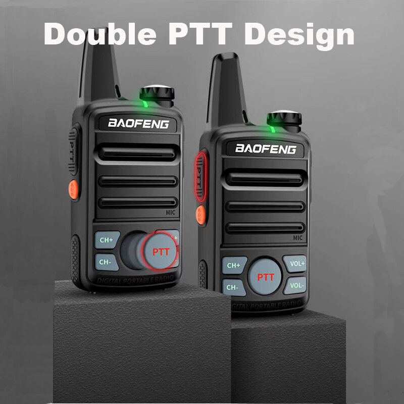 2 قطعة المدمجة صغيرة مصغرة اسلكية تخاطب baofeng BF-T99 البسيطة المزدوج PTT UHF 400-470MHz 2W 16CH هام الهواة راديو w/الاذان