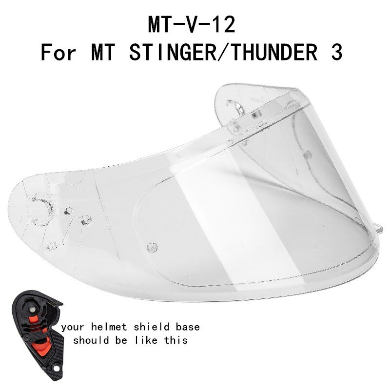 MT-V-12 خوذة درع ل MT ستنغر خوذة و MT الرعد 3 خوذة MT استبدال أجزاء الرعد 3SV قناع