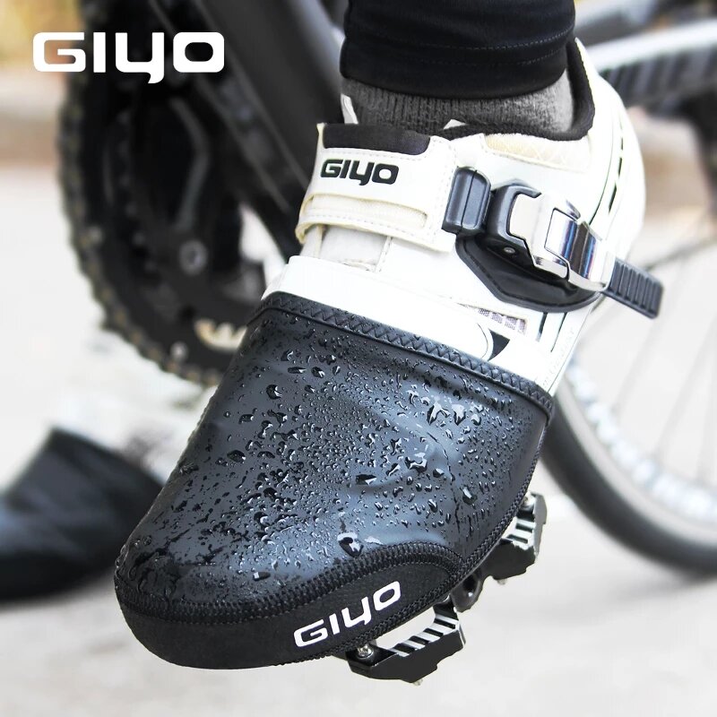 GIYO-مقاوم للماء نصف اصبع القدم يغطي الأحذية ، قابلة لإعادة الاستخدام ، المضادة للانزلاق ، الدافئة ، حامي عاكسة ، الدراجات ، متب ، معدات الدراجة ، الشتاء