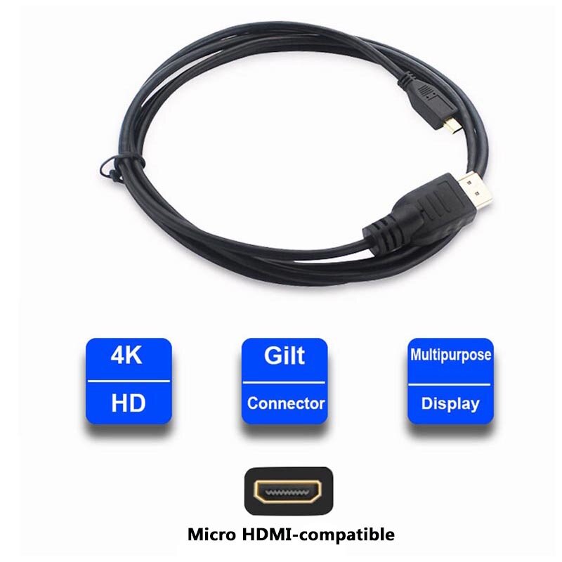 Raspberry Pi 4B كابل محول فيديو متوافق مع HDMI ، كابل محول 4K للكمبيوتر اللوحي HDTV Android