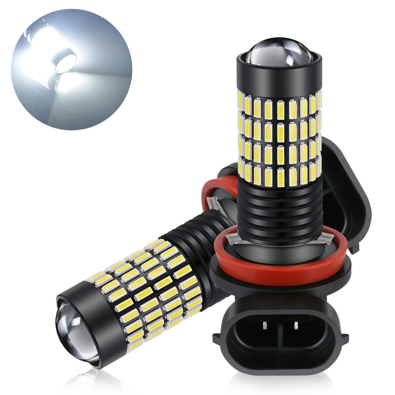 مصباح تشغيل لقيادة السيارة OBOLED ، مصباح ضباب أبيض ، شريحة ، DRL K K ، 1051LM ، 12-24V ، 2 V
