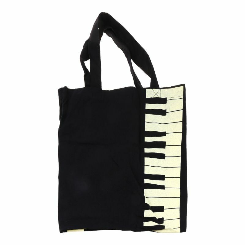 حار موضة مفاتيح البيانو الأسود الموسيقى حقيبة يد حمل حقيبة حقيبة تسوق حقيبة يد