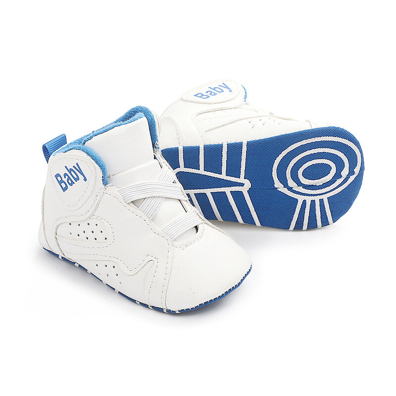جديد حذاء طفل صبي فتاة أحذية كرة السلة أحذية رياضية عالية عصابة لينة وحيد الوليد الرضع الأولى مشوا سرير الطفل الأحذية