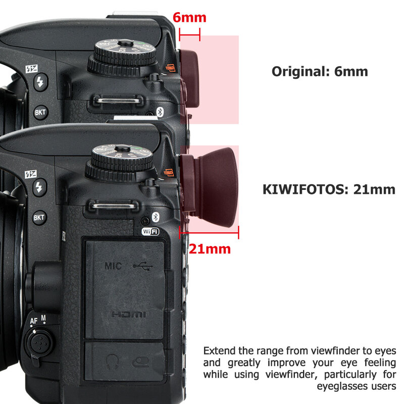 كاميرا Eyecup عدسة الكاميرا لنيكون D7500 D7200 D7100 D7000 D5200 D5100 D5000 D3500 D3400 يستبدل DK-20/21/23/24/25/28