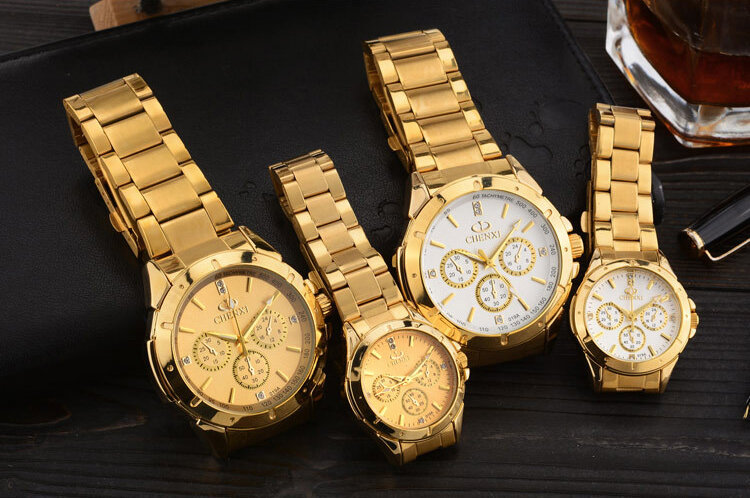 ساعات رجالي من أفضل العلامات التجارية الفاخرة Chenxi ساعة رجالي ساعات ذهبية ساعات رجالي من الفولاذ المقاوم للصدأ relogio masculino horloge mannen