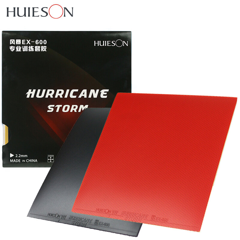 HUIESON تنس طاولة المطاط إعصار العاصفة EX-600 2.2 مللي متر دائم بينغ بونغ المطاط حلقة والتحكم ل 40 +
