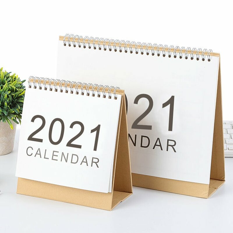 Simple Calendar Creative Events 2021 Company Desktop Office Accessories Household Calendar Exquisite Gift