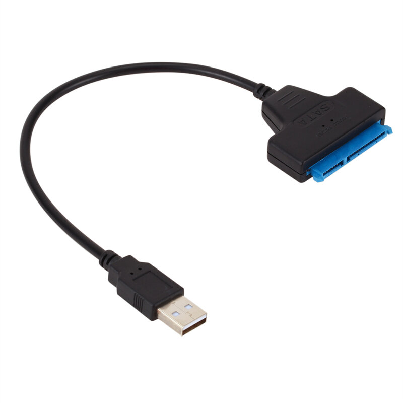 محول كابل USB 2.0 SATA 3 ، يصل إلى 6 Gbps ، يدعم محرك الأقراص الصلبة الخارجي 2.5 بوصة ، محرك الأقراص الصلبة SSD ، 22 دبوس ، كابل Sata III