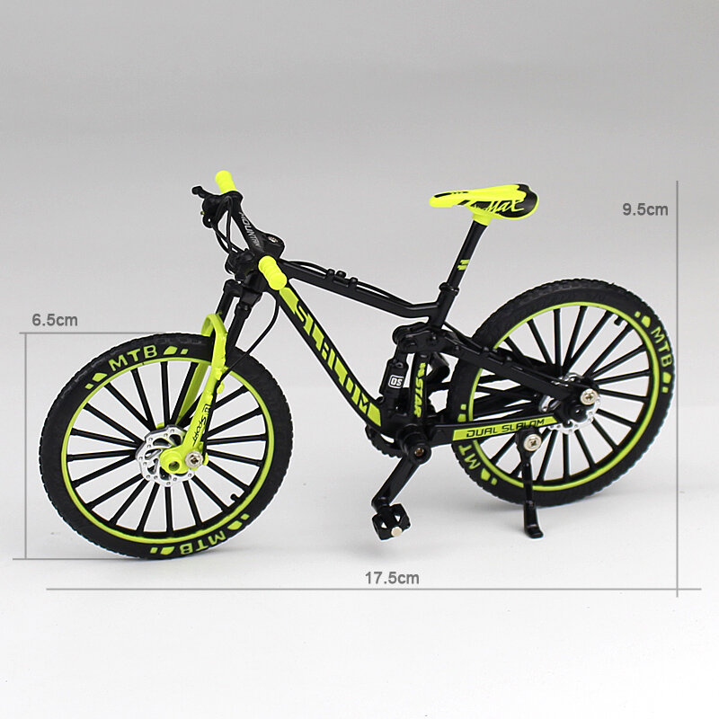 دراجة جبلية صغيرة الأصابع بمقياس 1:10 طراز Diecast لعبة سباق الدراجات المعدنية لعبة محاكاة الطريق مجموعة ألعاب للأطفال