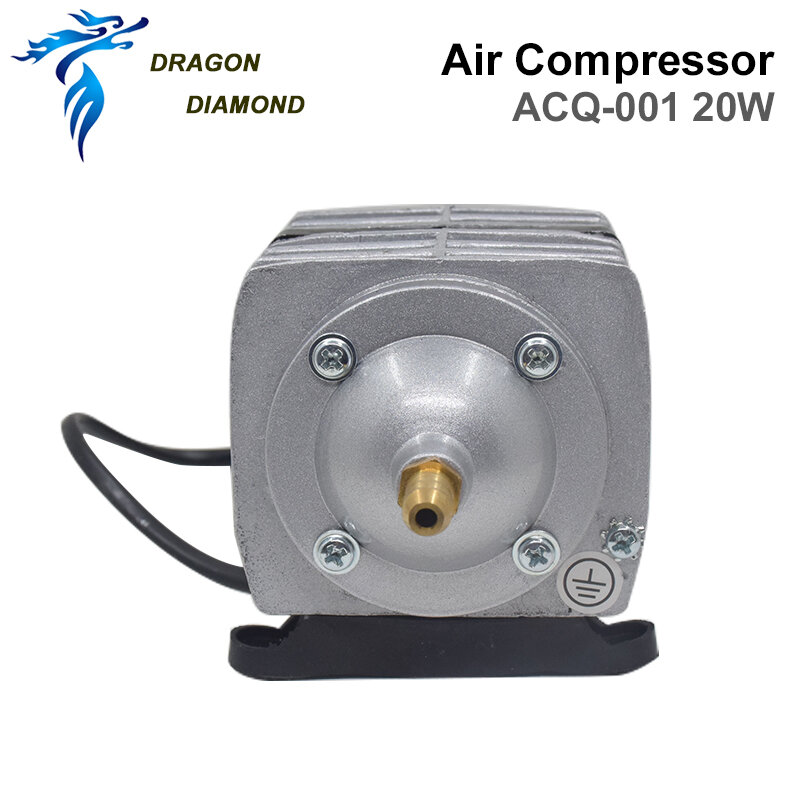 20 واط Co2 ضاغط الهواء مضخة 25Lpm الليزر حفارة مضخة مغناطيسية كهربائية لآلة قطع Co2 ACQ-001
