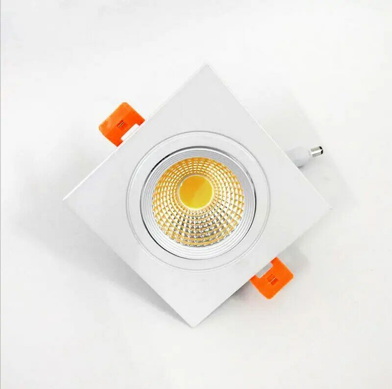 LED النازل 5 واط 7 واط 12 واط AC110V 220 فولت مربع أبيض LED مصباح السقف للمطبخ/المنزل/مكتب إضاءة داخلية + led سائق