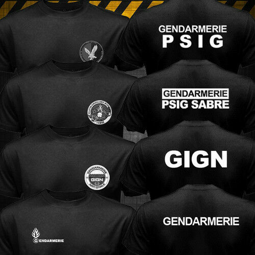 الجيش الفرنسي PSIG مكافحة الإرهاب القوات الخاصة الرجال تي شيرت