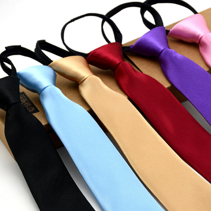 ربطة عنق عصرية للرجال ، رفيعة ، 5 سنتيمتر ، حبل سهل السحب ، على الطراز الكوري ، برتقالي ، أحمر وأرجواني ، زفاف