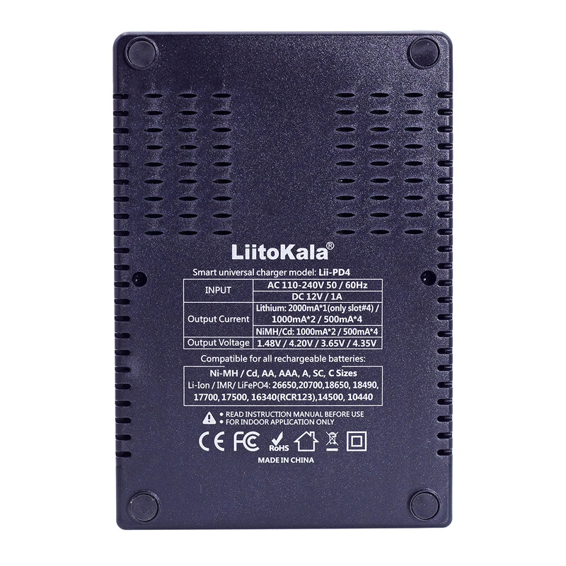 Liitokala Lii-202 100B Lii-PD4 نيمه/ليثيوم/LiFePO4 شاحن بطارية ل 18650 1.2V 3.7V 3.2V 3.85V 26650 18350 16340 25500