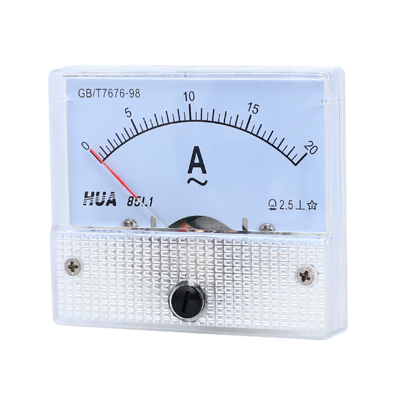 85L1 التيار المتناوب التناظرية الحالية متر لوحة 1A 5A 10A 20A 50A مقياس التيار الكهربائي الميكانيكية الحالية