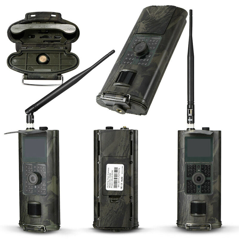 كاميرات الصيد في الهواء الطلق 2G MMS SMTP فخ لعبة 4K HD مقاوم للماء 1080P الحياة البرية للرؤية الليلية الكشافة درب كاميرات لاسلكية كام