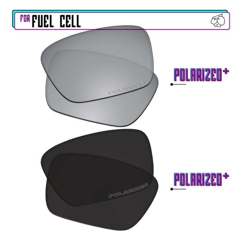 عدسات EZReplace المستقطبة, قطع غيار ، نظارات شمسية خلية الوقود من Oakley ، Blk P Plus-SirP Plus