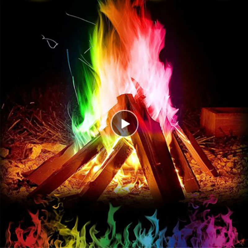 أدوات حفلات مضيئة ملونة لنيران النار السحرية باطني ألعاب ملونة للحفلات أكياس أعياد الميلاد للحفلات