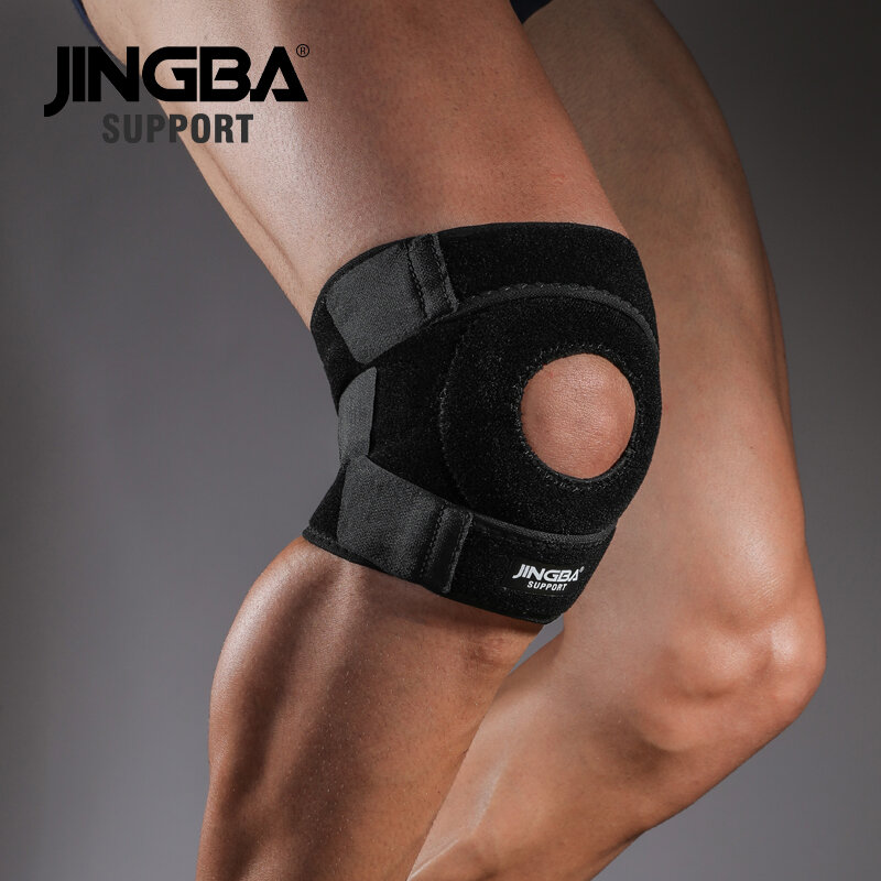 JINGBA دعم الركبة وسادة الكرة الطائرة الركبة دعم الرياضة في الهواء الطلق كرة السلة المضادة للسقوط الركبة حامي هدفين روديليرا ديبورتيفا