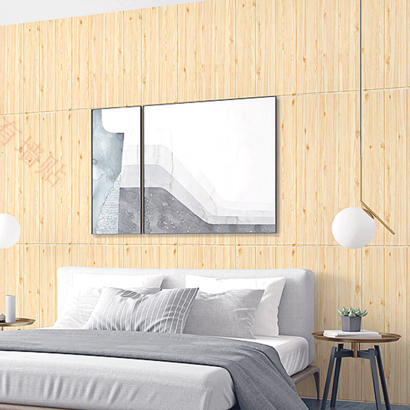 ذاتية اللصق لوحات الحائط الحمام رغوة ثلاثية الأبعاد ذاتية اللصق خلفية مقاوم للماء الخشب تصميم المطبخ المنزل الديكور ملصقات الحائط