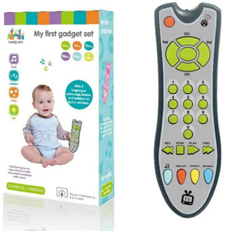 لعب اطفال ورضيع الموسيقى الهاتف المحمول التلفزيون التحكم عن بعد ألعاب تعليمية في وقت مبكر أرقام الكهربائية عن بعد آلة التعلم لعبة هدية للطفل