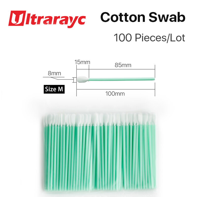 Ultrarayc-مسحة القطن محبوكة ، الغبار واقية ، عدسة التركيز نظيفة ، والنوافذ الواقية ، وحرية الملاحة ، وحجم L ، 100 مللي متر ، 160 مللي متر ، 100 قطعة لكل مجموعة