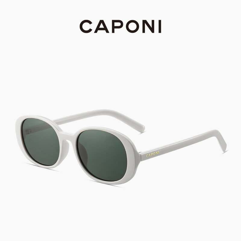 CAPONI خمر نظارات شمسية للنساء موضة جديدة فتاة نمط ظلال العصرية نمط ساحة مستديرة الاستقطاب النظارات الشمسية BR1971