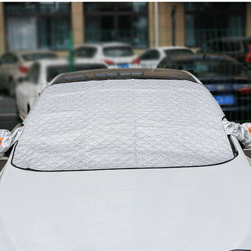 سيارة التصميم ظلة الثلج الجليد shted سيارة الزجاج الأمامي الثلوج الشمس الظل حامي مقاوم للماء غطاء سيارة الجبهة غطاء الزجاج الأمامي