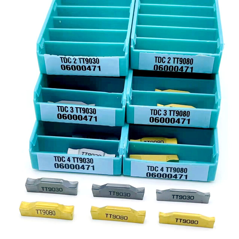 أدوات الحز TDC2 TDC3 TDC4 TT9030 TT9080 كربيد إدراج تحول أداة فراق وحز أداة مخرطة معدنية أداة سبيكة الصلب