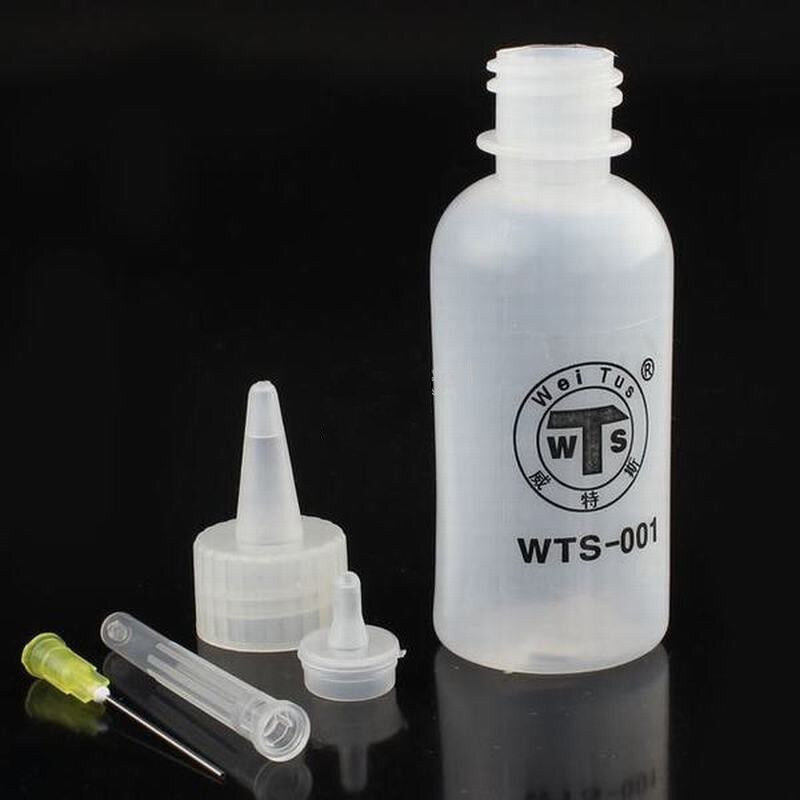 2 قطعة لحام تنظيف واضح السائل تدفق البلاستيك اليد زجاجة إبرة تلميح الكحول النفط موزع نظافة DIY بها بنفسك إصلاح WTS-001 50 مللي