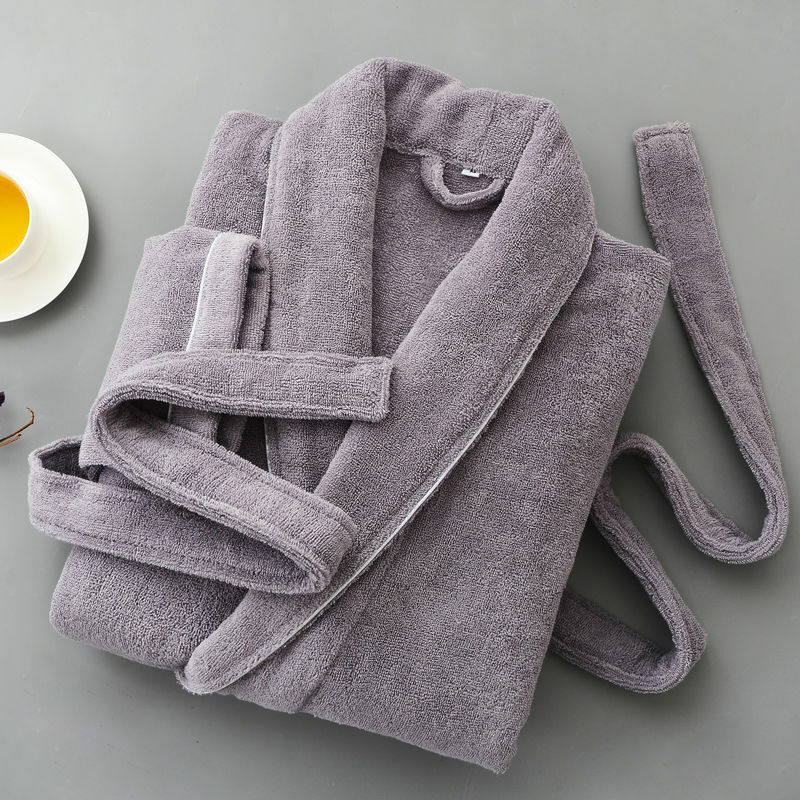 الشتاء الدافئة Homewear رداء جديد غير رسمي الرجال النساء Toweling تيري Robe100 ٪ القطن Bathrobe لينة التهوية Sleeprobe عادية