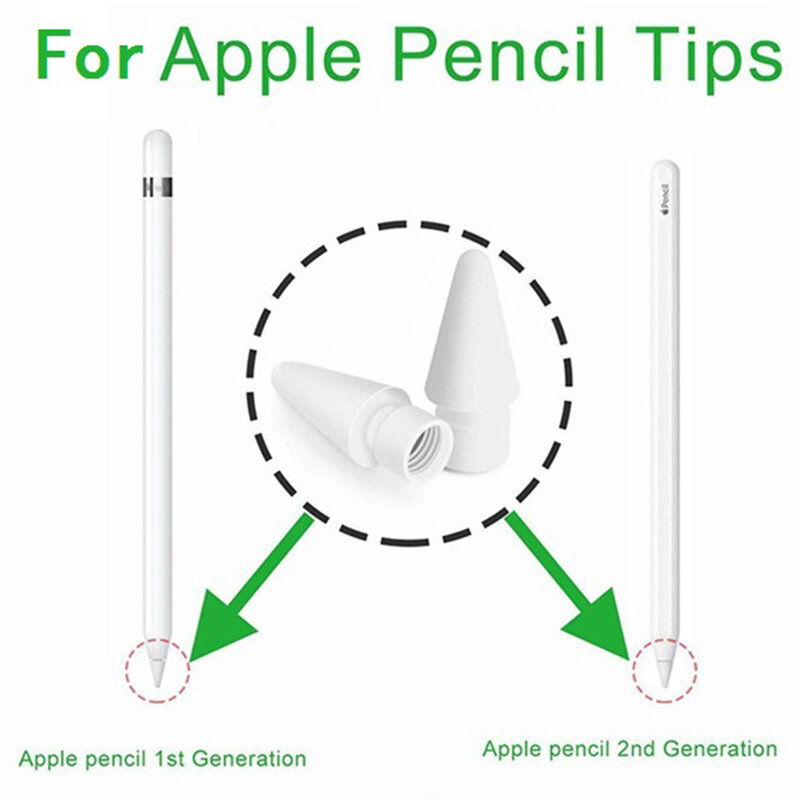قلم رصاص لجهاز Apple من الجيل الثاني ، قلم بديل لجهاز iPad ، 2 قطعة