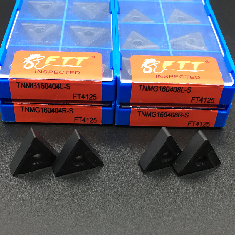 TNMG160404L-S FT4125 + TNMG160404R-S FT4125 + TNMG160408L-S FT4125 + TNMG160408R-S FT4125 تحول أدوات كل من عشر قطع كربيد