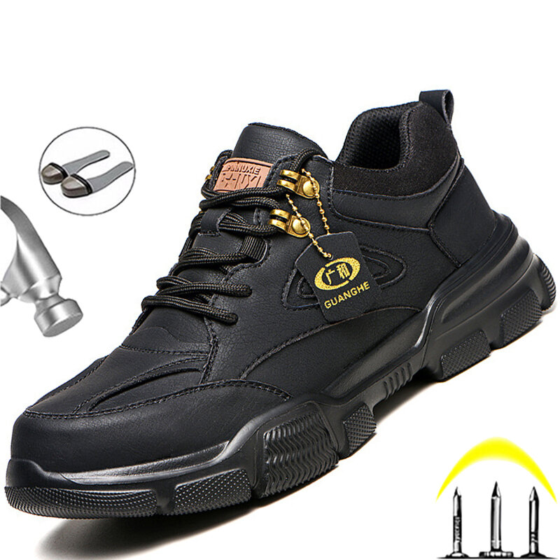 الذكور أحذية أمان العمل أحذية رياضية غير قابل للتدمير سلامة العمل أحذية الشتاء أحذية الرجال الصلب حذاء مزود بفتحة للأصابع رياضة السلامة أحذية دروبشيبينغ