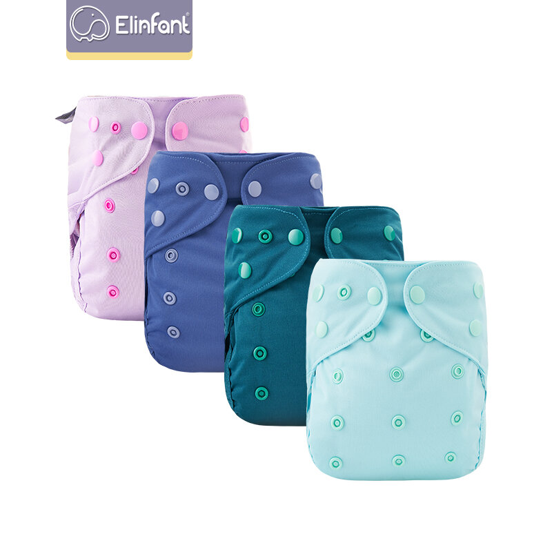 Elbaby 1 قطعة الطفل غطاء حفاضات مقاوم للماء متعددة الألوان قابلة لإعادة الاستخدام قابل للغسل صديقة للبيئة غطاء قابل للتعديل صالح 3-15 كجم الطفل