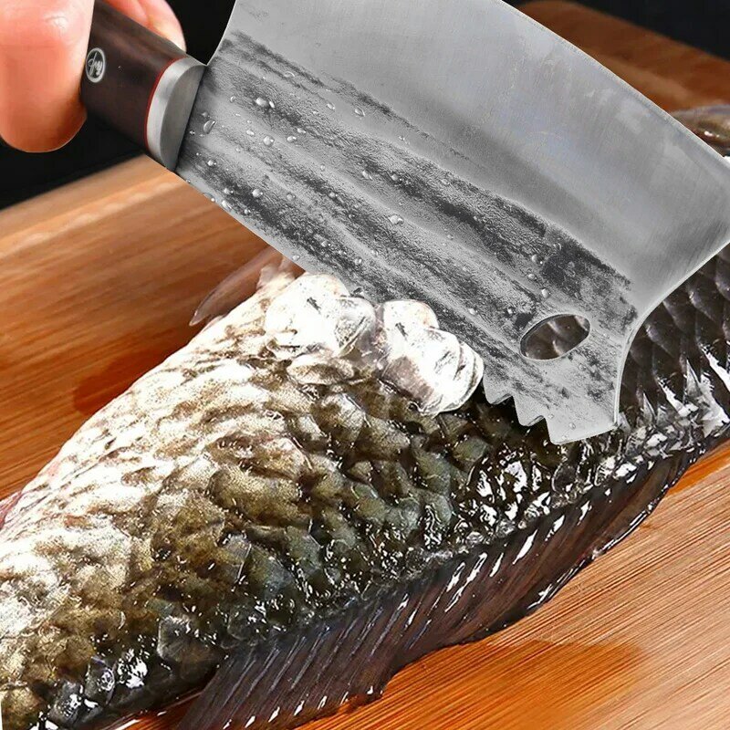 سكين المطبخ الفولاذ المقاوم للصدأ اللحوم تقطيع سكين قطع الخضار الصينية سكين الطاهي سكينة للطبخ جزار السكاكين سكين الأسماك