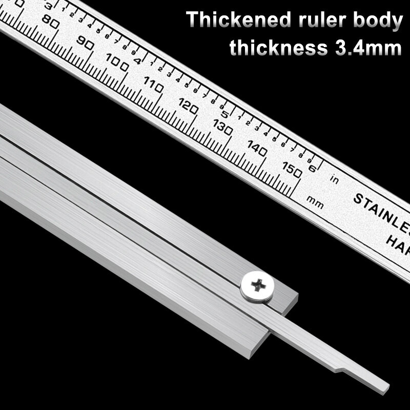0-150 مللي متر الورنية الفرجار الفولاذ المقاوم للصدأ اللون LCD فرجار رقمي أداة 6 بوصة عمق أداة القياس قياس