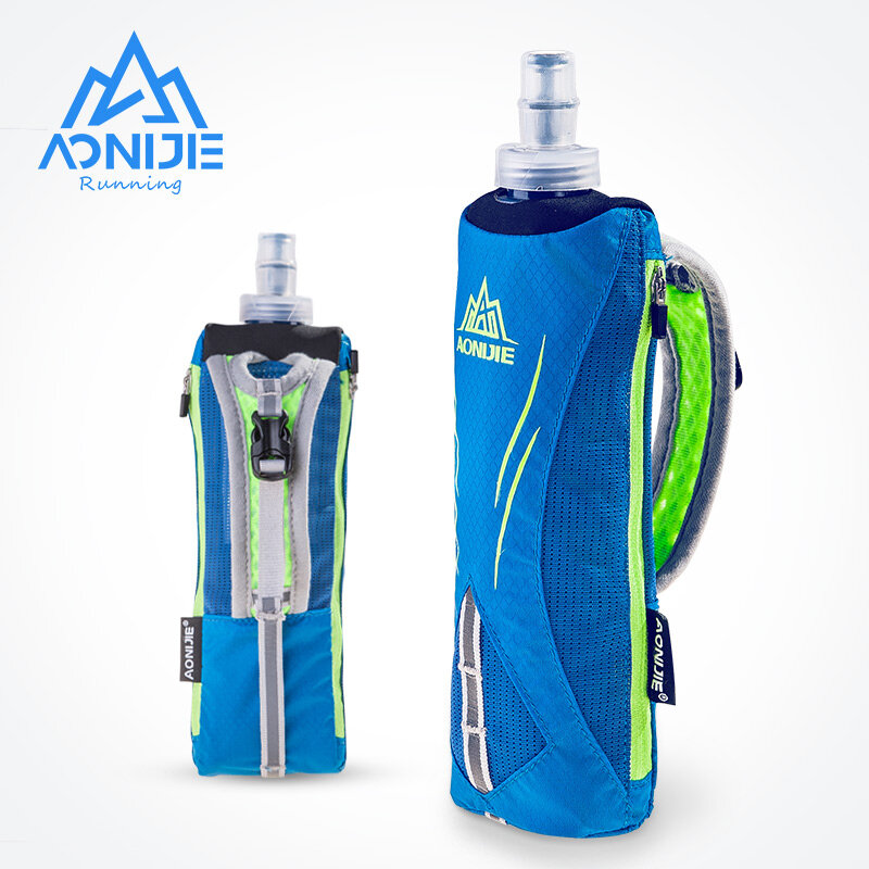 AONIJIE E908 تشغيل باليد زجاجة ماء غلاية حامل المعصم حقيبة التخزين المجموعة المائية هيدرا الوقود قارورة لينة سباق الماراثون