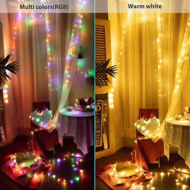 1 مجموعة سلسلة أضواء مقاوم للماء 20 متر USB LED الأسلاك النحاسية الجنية الإضاءة جارلاند مع البعيد عيد الميلاد حفل زفاف ديكور للمنزل