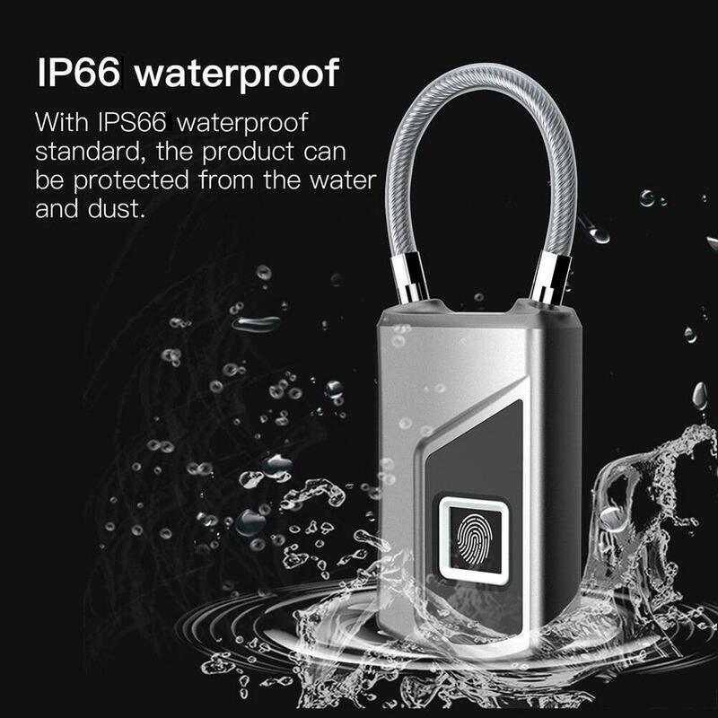 الذكية بصمة حقيبة قفل بدون مفتاح مقاوم للماء مكافحة سرقة الباب حقيبة قفل