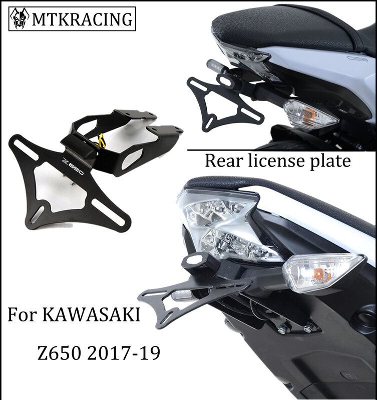 Mtkracing-الذيل مرتب الحاجز الخلفي الدعم ، لوحة ترخيص الإطار ، البطاقة الخلفية لكاواساكي Z 650 ، Z650 ، النينجا 650 ، 2017-2022