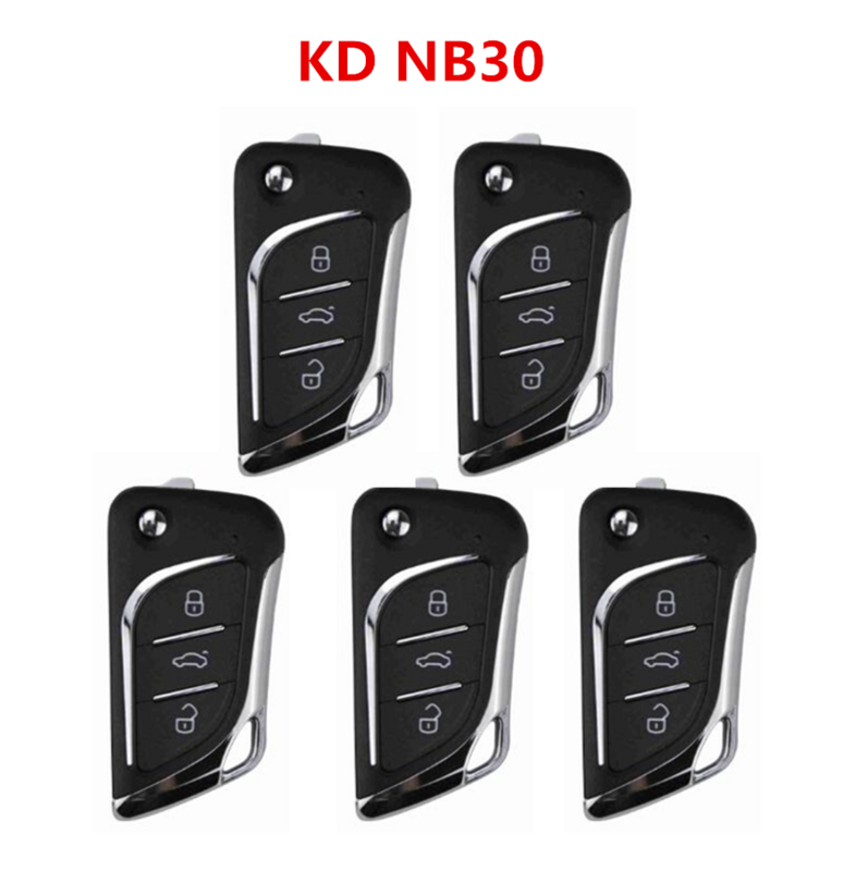 إكسسوارات مفاتيح سيارة بجهاز تحكم عن بعد ، NB30 ، 3 أزرار ، KD ، KD900 ، MINI ، URG200 ، أدوات مبرمج ، سلسلة NB الذكية ، 5 * لكل لوطة
