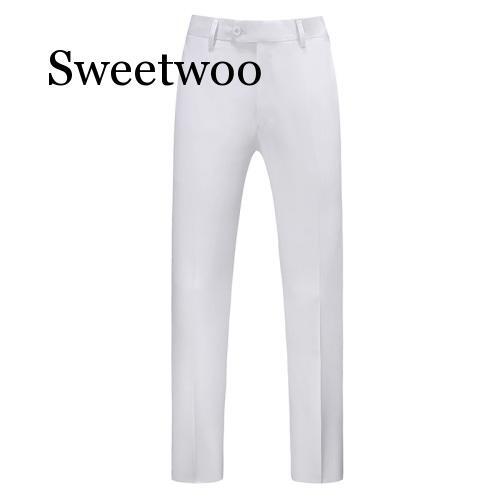 Mens Pure Color Business Occupation Slim Fit Dress Office Trousers Mens Dress Formal Suit Pants Casual For Men