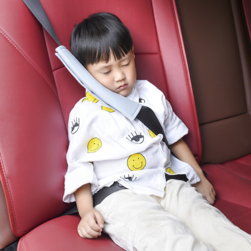 سيارة مقعد حزام لينة الكتف وسادة غطاء الجلد المدبوغ مقعد حزام الكتف حامي الطفل الطفل النوم وسادة سيارة الديكور