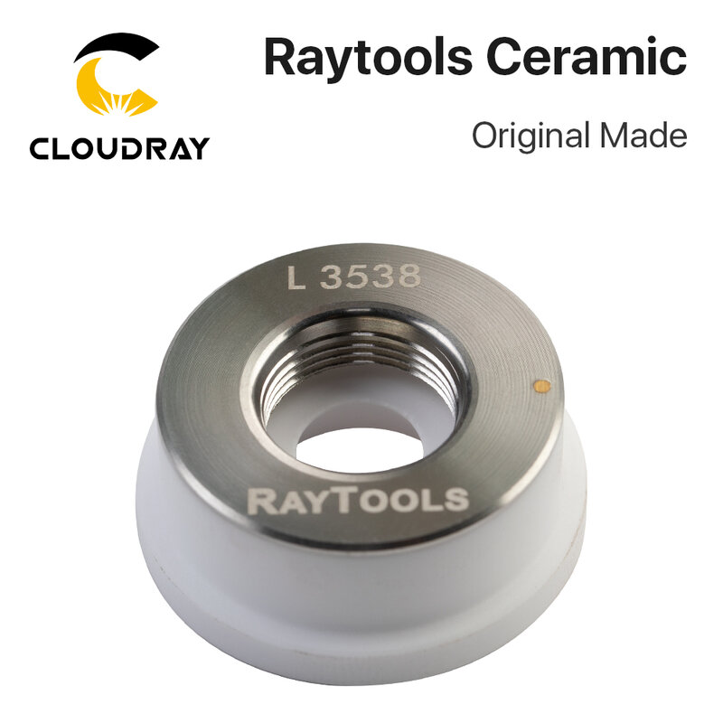 Cloudray الأصلي صنع raytool الليزر السيراميك Dia.32mm حامل فوهة ل raytool الألياف رأس تقطيع ليزر حامل فوهة