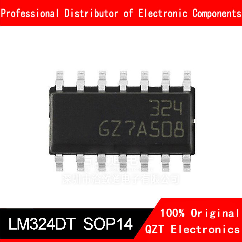 10 قطعة LM324DR SOP14 LM324 SOP SMD LM324DR2G LM324DT SOP-14 IC جديدة ومبتكرة