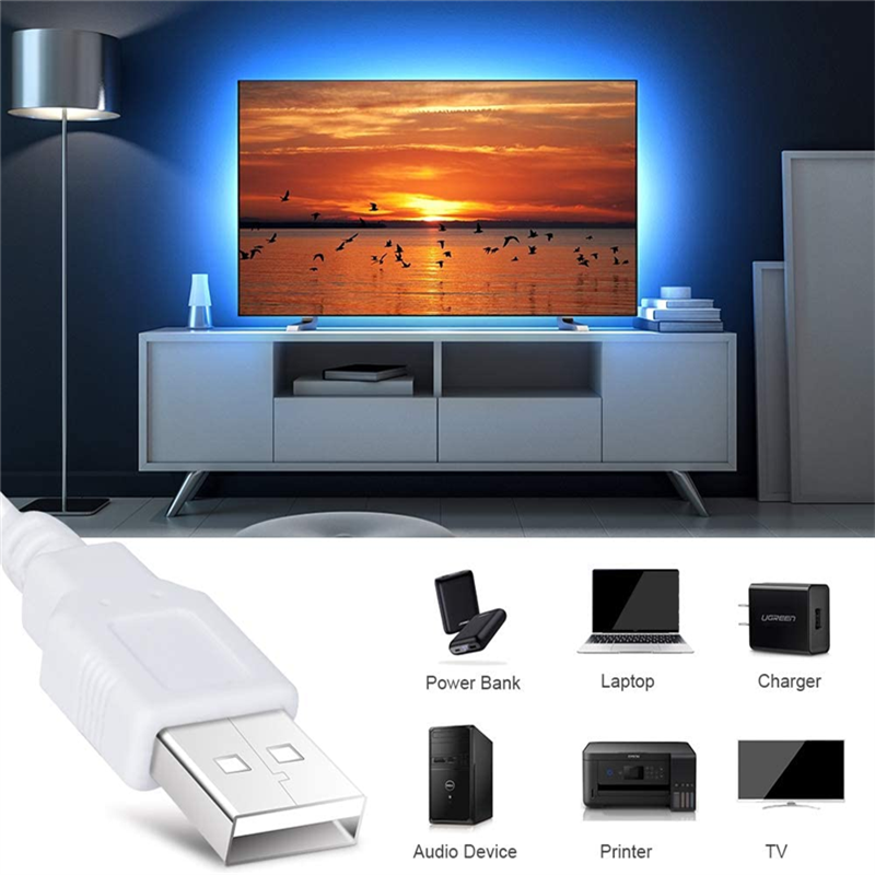 LED قطاع ضوء بلوتوث USB بالطاقة أضواء LED شرائط مع البعيد RGB 2835 ضوء متغير اللون التلفزيون الخلفية للديكور المنزل