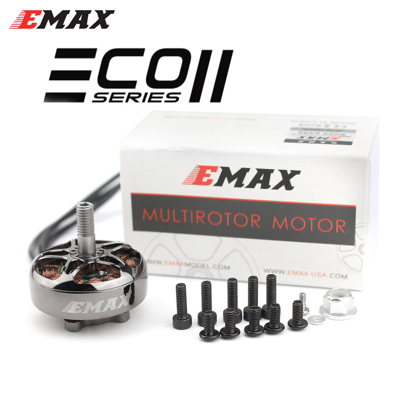 EMAX ECOII eco ii 2807 1300KV 6S/1500KV 5s/1700KV 4s فرش CW موتور 6-7 بوصة المروحة ل RC FPV سباق بدون طيار كوادكوبتر لعبة